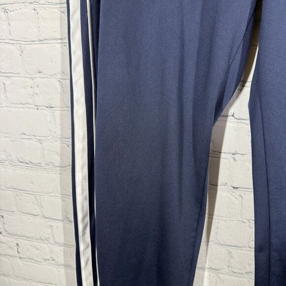 Nike Track Pants Mens Navy Blue Solid Polyester Swoosh Logo Straight Leg Active - Picture 13 of 15